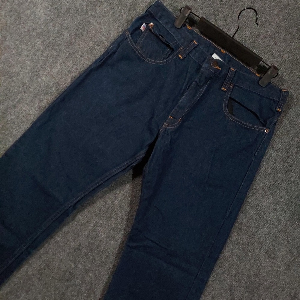 All American Clothing Co Jeans Mens 34x32 Blue Straight Leg Denim USA Made